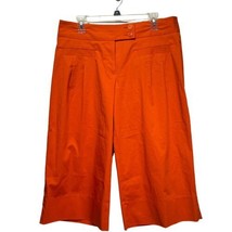 trina turk orange wide leg gaucho crop pants Size 10 - £22.54 GBP