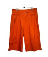 trina turk orange wide leg gaucho crop pants Size 10 - £22.20 GBP