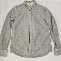 Vans Gryy Long-Sleeved Button-Down Textured Dress Shirt Mens Size Small - $249.46 MXN