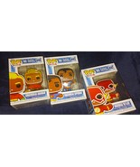 3 FUNCO DC SUPERHERO FIGURES/GINGERBREAD AQUA &amp; SUPERMAN &amp; THE FLASH/ ni... - $27.99