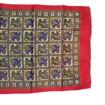 Women&#39;s Fashion Scarf Rectangle Unbranded Paisley Rolled Hem Red Purple ... - £7.94 GBP