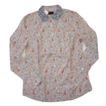 NWoT J.Crew Liberty Jeweled Collar Shirt in Junos Garden Peacock Floral 4 $250 - £71.17 GBP