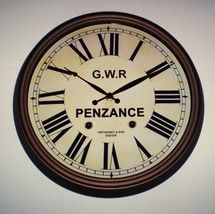 Great Western Railway GWR Victorian Style Clock, Penzance Station, Custo... - $143.75