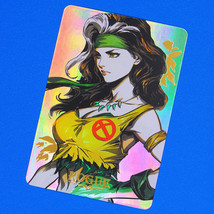 Marvel X-Men Rogue Rainbow Foil Holographic Character Art Trading Card B - £11.78 GBP