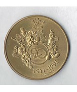 Vintage 1991 Walt Disney World 20th Commemorative Coin Rare park Souvenir - $62.24 CAD