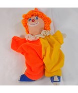 Vintage Dan Dee Imports Clown Doll plush nut shell 1979 orange yellow Da... - $31.45 CAD