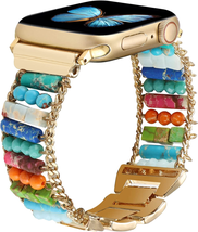 Apple Watch Band Boho Stone Bracelet Women Bohemia Strap Iwatch SE 8 7 6... - £23.50 GBP+