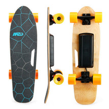 Small Electric Skateboard with Remote Control, 350W, Max 10 MPH, 7 Layers Maple - $191.01