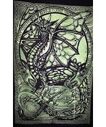 Traditional Jaipur Tie Dye Shenron Dragon Wall Art Poster, Celtic Wall D... - £7.81 GBP