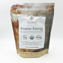 Truvani Protein + Energy Vanilla latte 15.87 Oz 87mg Caffeine Exp 4/24 - $34.99