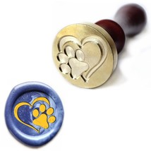 Animal Patterns Sealing Wax Stamps Copper Seals and Wooden Hilt, Wax Stamp Kit f - £14.93 GBP