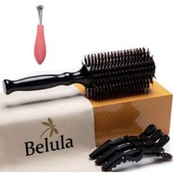 Belula Boar Bristle Round Brush for Blow Drying Set. Round Hair Brush With - £16.64 GBP