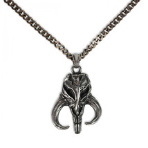 Star Wars The Mandalorian Mythosaur Skull Pendant Necklace Grey - £33.64 GBP