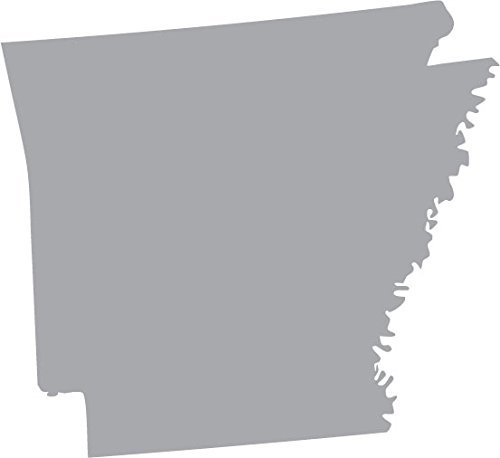 Picniva silver Arkansas AR map removable Vinyl Wall Decal Home Dicor 3 i... - $3.91