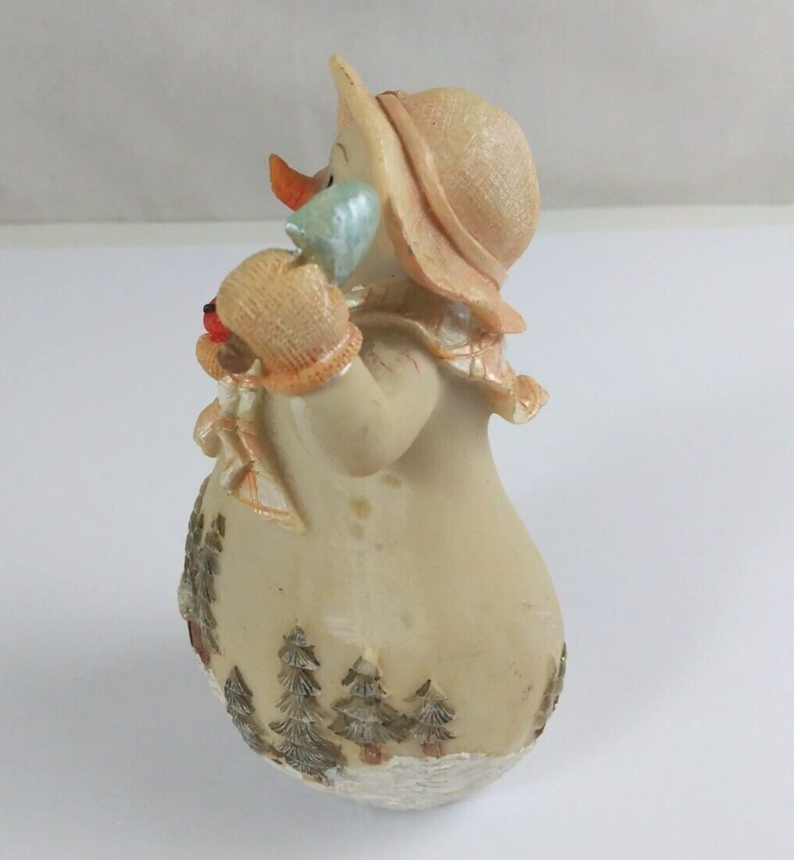 Vintage Kirkland's Winter Scene Christmas Snow Ladies With Apples 5" Figurines Item image 11