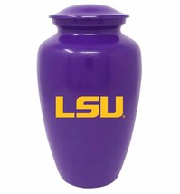 Large/Adult 220 Cubic Inch LSU Tigers Purple Metal Funeral Cremation Urn - £207.07 GBP