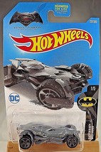 2017 Hot Wheels #237 Batman 1/5 Batman vs. Superman BATMOBILE Gray w/Gray MC5 Sp - £5.85 GBP