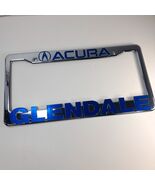 Acura Glendale California License Plate Frame Front Or Rear Silver blue ... - $615.44 MXN
