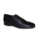Ferragamo Men&#39;s Black Leather Oxford Italy Shoes Size Ferragamo EU 8 EE ... - £329.90 GBP