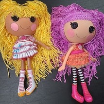 Lalaloopsy Loopy Doll Yellow Spot Splatter &amp; Purple Peanut Doll Toy Yarn Hair - £15.73 GBP
