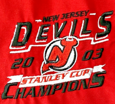 VTG New Jersey Devils Jacket NHL Stanley Cup Champions 2003  Mens XL Ice Hockey - $229.15