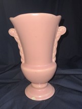 Vintage Pink Pottery Vase - $9.45