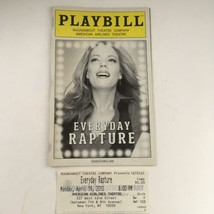 2010 Playbill Everyday Rapture Michael Mayer American Airlines Theatre w/ Ticket - £11.21 GBP