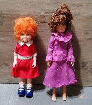 Vintage Little Orphan Annie and Miss Hannigan 6&#39;&#39; Doll Knickerbocker Toy... - $23.20