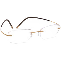 Silhouette Eyeglasses 7581 20 6050 Icon Collection Gold Rimless Frame 53[]19 140 - £157.37 GBP