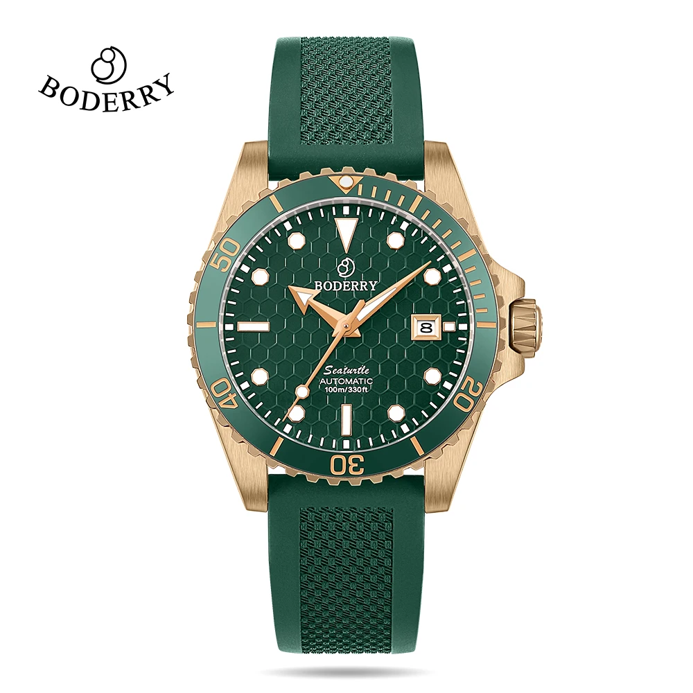 Titanium Diver Watch Men Luxury Bronze Watch Automatic Mechanical Wristwatch Sei - £279.56 GBP