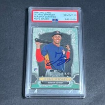 2014 Topps #86 George Springer Signed Card PSA Slabbed Auto 10 RC Astros - £117.83 GBP