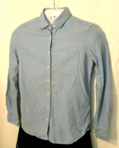 PRINCE &amp; FOX Button Up SHIRT SIZE SMALL LIGHT BLUE COLLARED LONG SLEEVE ... - £11.24 GBP