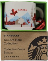 Starbucks Canada Ceramic Demitasse Ornament Mug, 2 Oz &amp; Dragon Fruit key... - £17.29 GBP