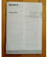 Sony Soundbar Operating Manual/ Guide For HT CT290/HT-CT291 - £9.49 GBP