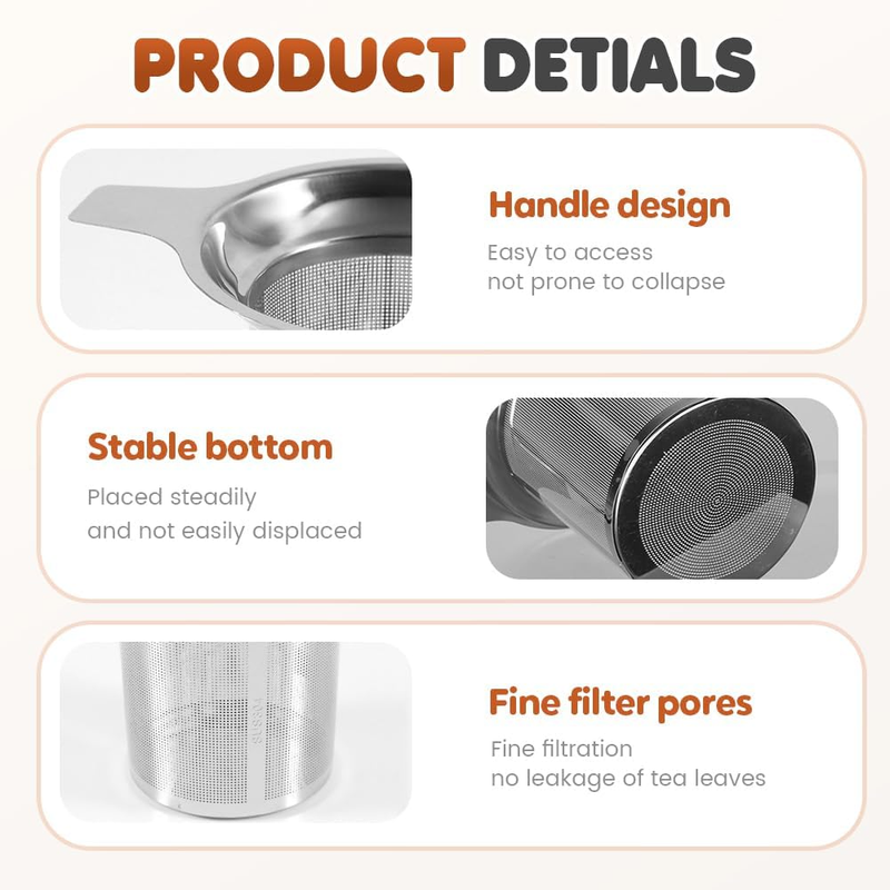 Stainless Steel Tea Infuser Strainers, 2025 New Tea Strainers & Filters for Loos Item image 4