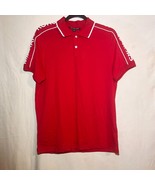 Michael Kors Men&#39;s SZ S Graphic Logo Short Sleeve Polo Shirt Red W/ Tag A31 - $24.74