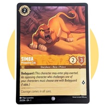 The First Chapter Disney Lorcana Card: Simba Protective Cub 20/204 - £2.28 GBP