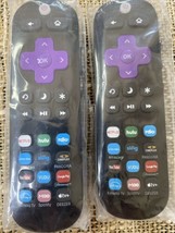 (2pk) Remote Control Replace.Compat. for all Roku TV,TCL/Hisense/Onn(SEE Detail) - £22.41 GBP