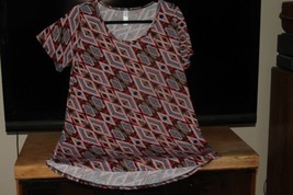 Lu La Roe Shirts (New) Classic T - MULTI-COLOR Rhombus Shapes - Sz Med - £29.97 GBP