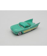 Disney Pixar Cars Flo Show Girl Motorama Green Teal Diecast Race Car Mattel - £6.28 GBP