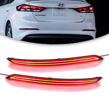 Red LED Rear Bumper Reflector Tail Light for Hyundai Elantra 2017-2020 - £51.32 GBP