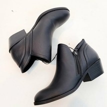 NEW! Seychelles Women&#39;s Ankle Boots Vegan Black Faux Leather 5.5 M Zip Up - £6.95 GBP