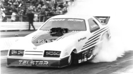 DOC HALLADAY &quot;Telstar&quot; 1987 Dodge Daytona Funny Car 4x6 B&amp;W Drag Racing ... - £1.99 GBP