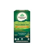 India Tulsi Green Tea Lemon  &amp; Ginger 25 Tea Bags   free shipping worldwide - £19.59 GBP