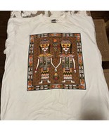 Vintage Bali Primitive Nature Art T-Shirt XL Single Stitch Design Tee - $374.43 MXN