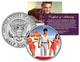 ELVIS PRESLEY - MOVIE *Girls Girls Girls* JFK Kennedy Half Dollar Coin L... - $12.95