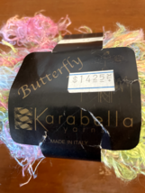 Discontinued Karabella BUTTERFLY Super bulky Rayon Eyelash yarn Multi Co... - £3.76 GBP