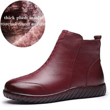 DRKANOL 2021 Big Size 35-41 Thick Plush Women Snow Boots Winter Warm Flat Shoes  - £55.15 GBP