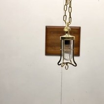 Nautical New Marine Brass Hanging Light With Chain Indoor Light Fixture - £136.45 GBP