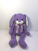 Animal Adventure Purple Lilac Bunny Rabbit Ear Plush Waffle Weave Stuffed Animal - £19.65 GBP